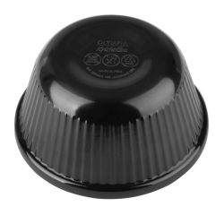 Olympia Kristallon Melamine Fluted Ramekins Black 76mm (12 pack)