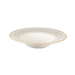 Churchill Studio Prints Homespun Stone Grey Wide Rim Bowl 240mm (12 Pack)