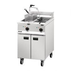 Lincat Opus 800 Twin Tank Twin Basket Free Standing Electric Filtration Fryer OE8113/OP