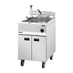 Lincat Opus 800 Single Tank Twin Basket Free Standing Gas Filtration Fryer OG8107/OP