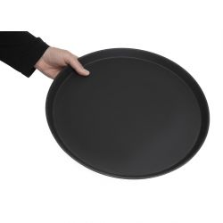 Cambro Camtread Fibreglass Round Non-Slip Tray Black