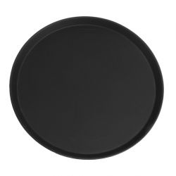 Cambro Camtread Fibreglass Round Non-Slip Tray Black
