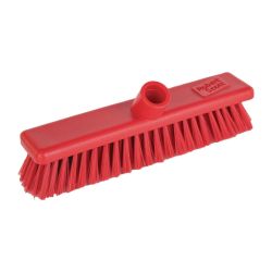 Jantex Hygiene Broom Soft Bristle Red 12