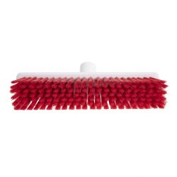 Jantex Hygiene Broom Soft Bristle Red 12