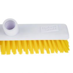Jantex Hygiene Broom Soft Bristle Yellow 12