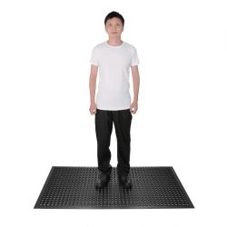 Jantex Rubber Anti Fatigue Anti Slip Floor Safety Mat Black 1500 x 900mm