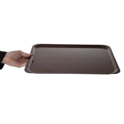 Cambro Capri Laminate Canteen Tray Mahogany