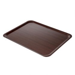 Cambro Capri Laminate Canteen Tray Mahogany