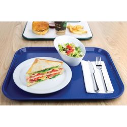 Olympia Kristallon Polypropylene Fast Food Tray Blue