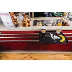 Olympia Kristallon Polypropylene Fast Food Tray Black