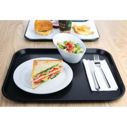 Olympia Kristallon Polypropylene Fast Food Tray Black