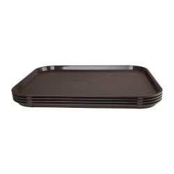 Olympia Kristallon Polypropylene Fast Food Tray Brown
