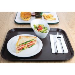 Olympia Kristallon Polypropylene Fast Food Tray Brown