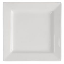 Olympia Lumina Square Plates White 265mm (4 pack)