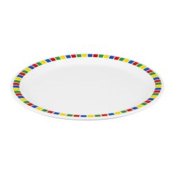 Olympia Kristallon Fairground Melamine Dinner Plates 230mm (12 pack)