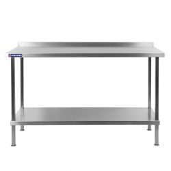 Vogue Stainless Steel Wall Table with Upstand 700(D)mm