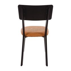Bolero Metal & PU Side Chair Vintage Camel (4 Pack)