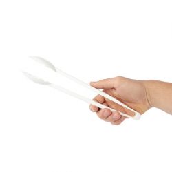 Matfer Bourgeat Exoglass Tongs White 12