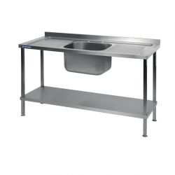 Vogue Stainless Steel Single Sink Two Drainers