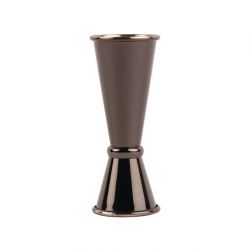 Olympia Banded Jigger Gunmetal 25ml/50ml