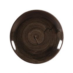 Churchill Stonecast Patina Coupe Plates Black 288mm (12 Pack)
