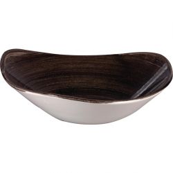 Churchill Stonecast Patina Triangular Bowls Black 235mm (Pack of 12)