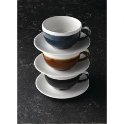 Churchill Monochrome Cappuccino Cup Sapphire Blue 225ml (12 Pack)