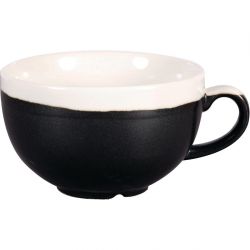 Churchill Monochrome Cappuccino Cup Onyx Black 225ml (12 Pack)