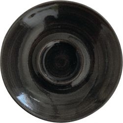 Churchill Monochrome Cappuccino Saucer Iron Black 158mm (12 Pack)