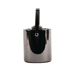 Olympia Double Walled Ice Bucket with Lid 1Ltr Gunmetal