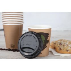 Fiesta Compostable Lids for 8oz Hot Cups (1000 Pack)