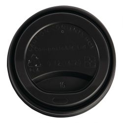 Fiesta Compostable Coffee Cup Lids 340ml / 12oz (50 Pack)