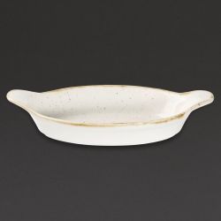 Churchill Stonecast Oval Eared Dishes Barley White 232mm (Pack of 6)