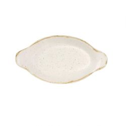 Churchill Stonecast Oval Eared Dishes Barley White 232mm (Pack of 6)