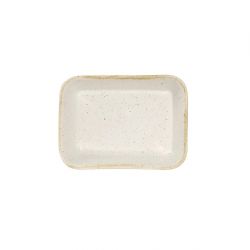 Churchill Stonecast Deep Rectangular Dishes Barley White 160mm (Pack of 12)