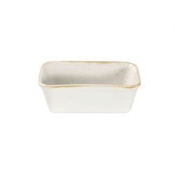 Churchill Stonecast Deep Rectangular Dishes Barley White 160mm (Pack of 12)