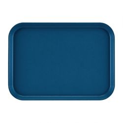 Cambro EpicTread Fibreglass Rectangular Non-Slip Tray Blue 350mm
