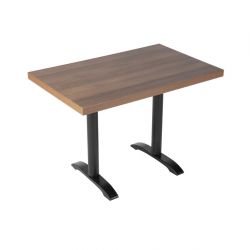 Bolero Pre-drilled Rectangular Table Top Rustic Oak 1100(W) x 700(D)mm