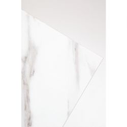 Bolero Pre-Drilled Rectangular Table Top Marble Effect 700mm