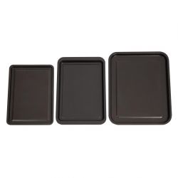 Nisbets Essentials Non Stick Baking Trays (3 Pack)