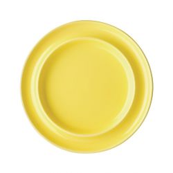 Olympia Heritage Raised Rim Plates Yellow 203mm (4 pack)