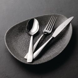 Churchill Studio Prints Raku Triangular Plates Quartz Black 300mm (Pack of 6)