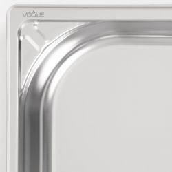 Vogue Heavy Duty Stainless Steel 1/1 Gastronorm Tray 40mm