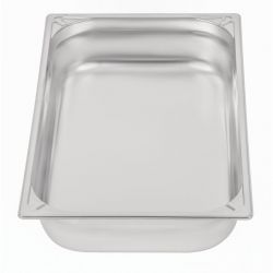 Vogue Heavy Duty Stainless Steel 1/1 Gastronorm Tray 100mm