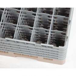 Cambro Camrack Beige 25 Compartments Max Glass Height 257mm