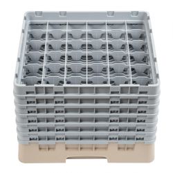 Cambro Camrack Beige 36 Compartments Max Glass Height 298mm