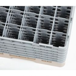 Cambro Camrack Beige 36 Compartments Max Glass Height 298mm