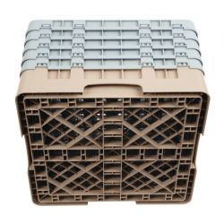 Cambro Camrack Beige 49 Compartments Max Glass Height 257mm