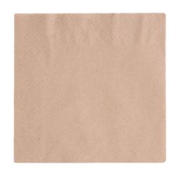 Vegware Recycled Lunch Napkin Kraft 33x33cm 2ply 1/4 Fold (2000 pack)