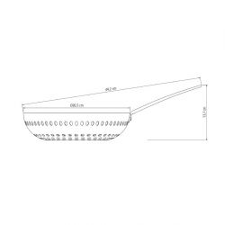 Tramontina Perforated Barbecue Wok 26 cm
